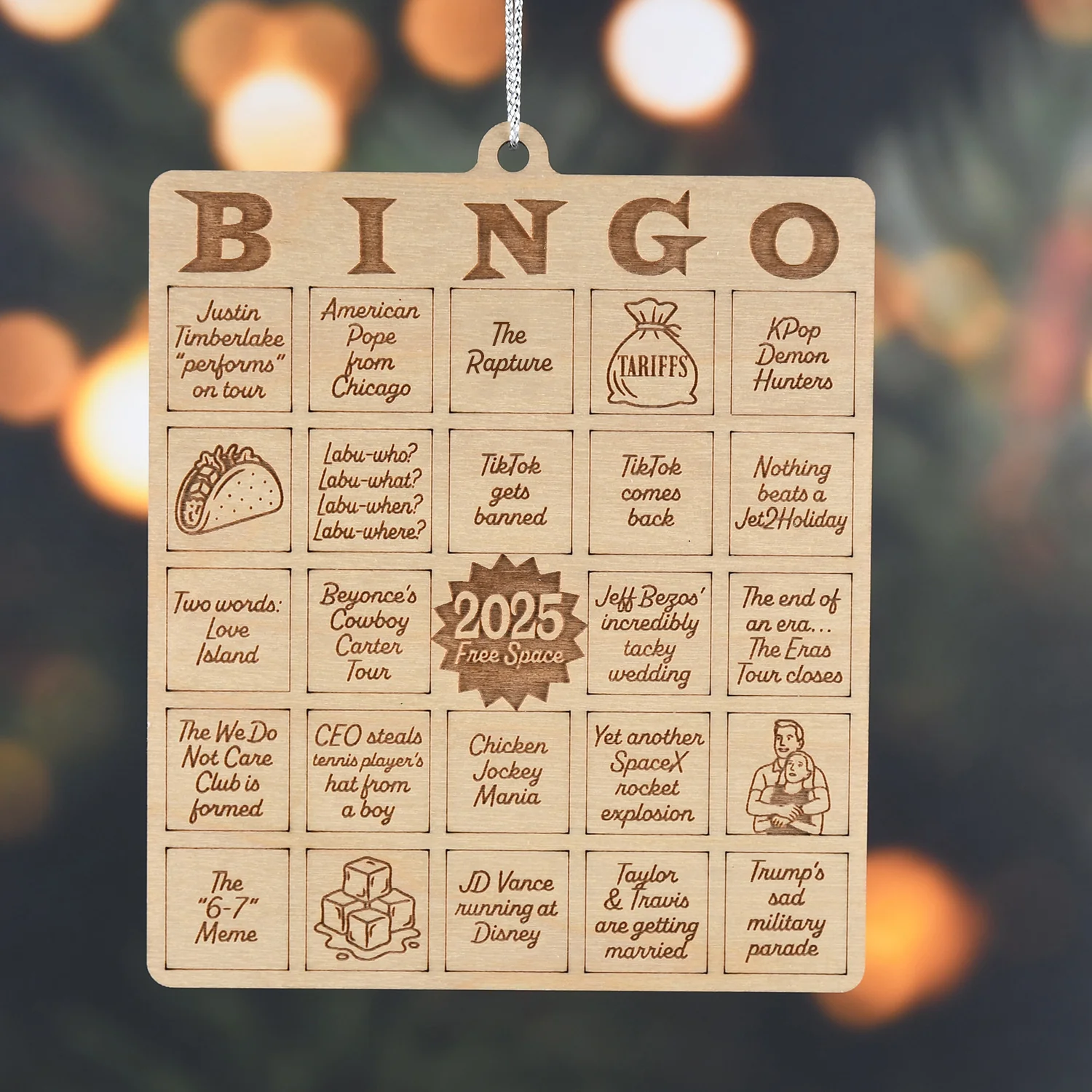 2025 Bingo Card Ornament - Image 4