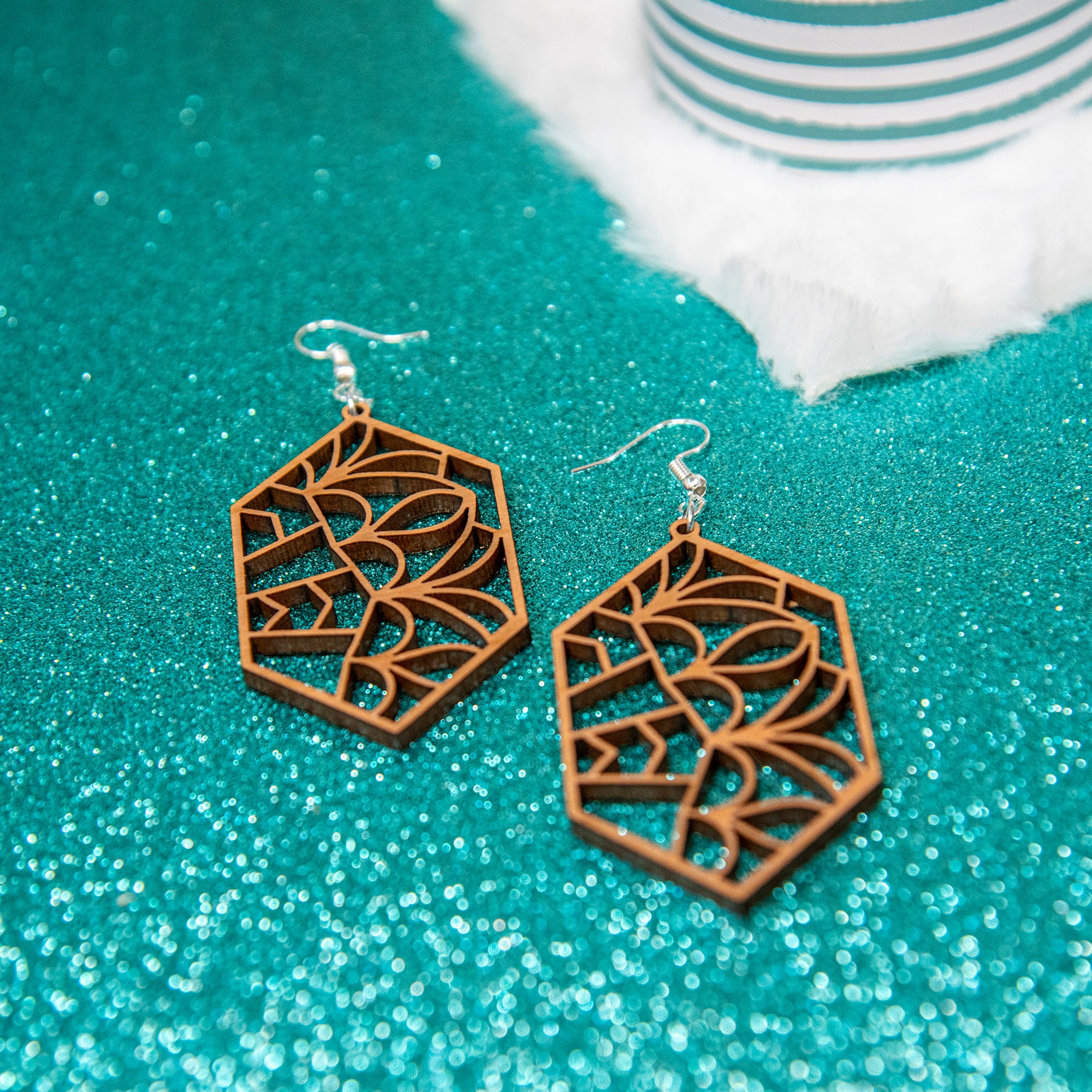 Abstract Design Earrings - Image 4