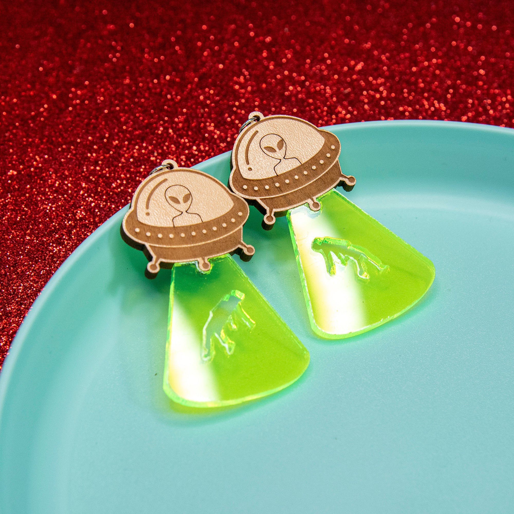Alien Abduction Novelty Earrings - Image 5