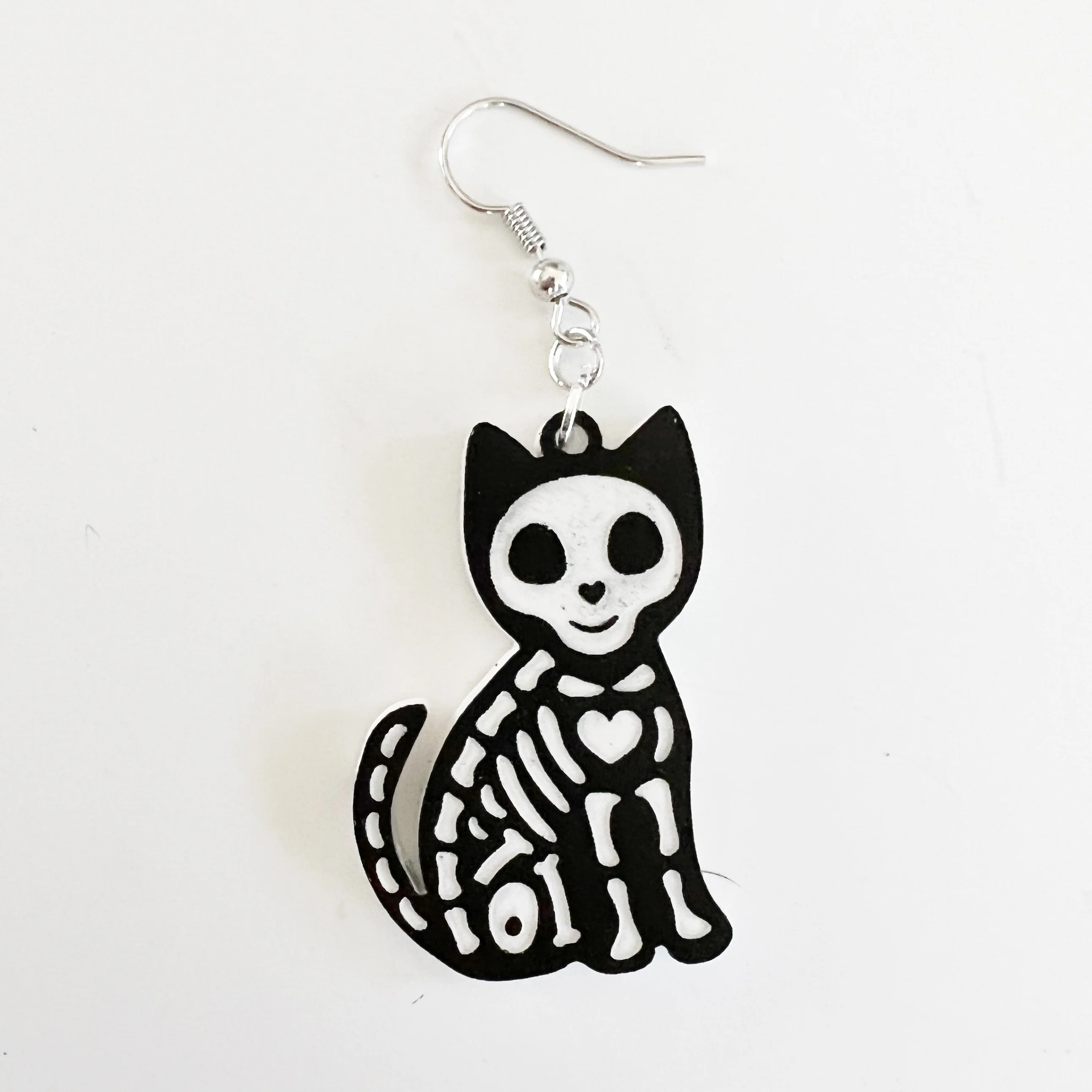 Animal Skeleton Halloween Earrings - Various Designs - Image 5