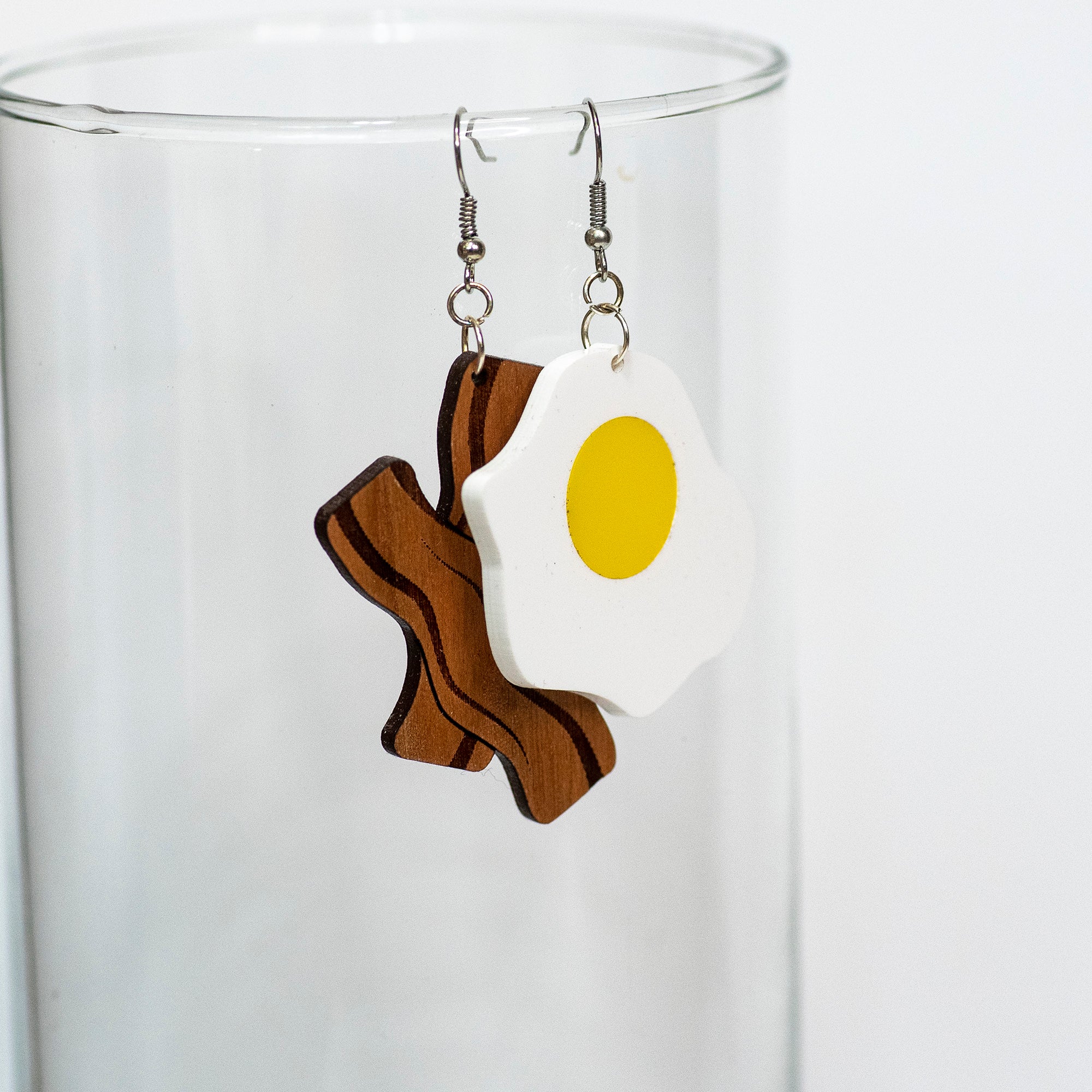 Bacon & Eggs Novelty Earrings - Image 3