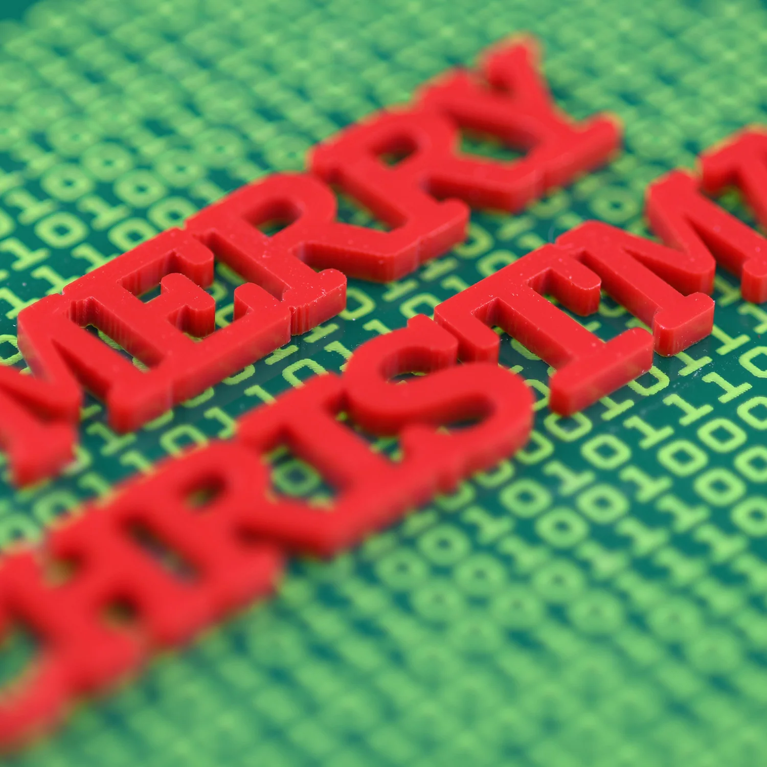 Binary Merry Christmas Ornament - Image 3