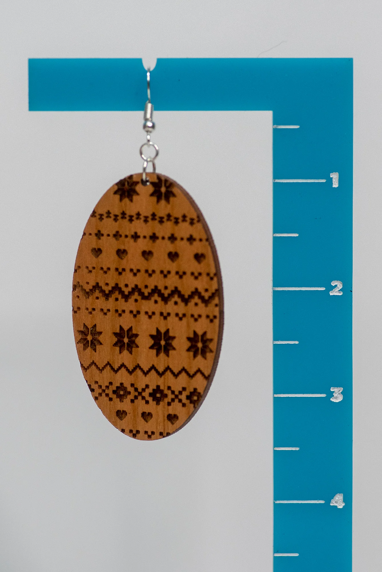Cozy Sweater Engraved Earrings - Image 6