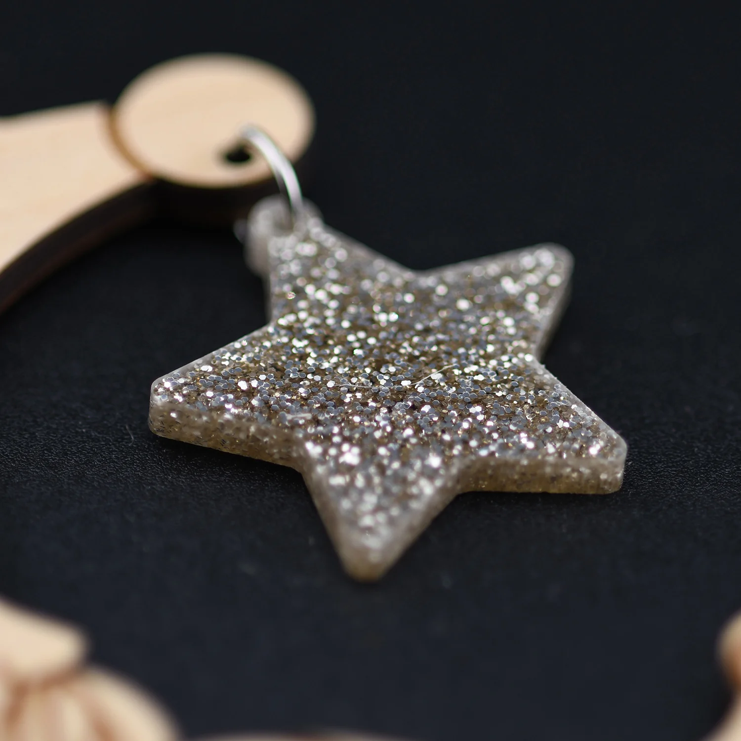 Crescent Moon Santa Ornament - Image 3
