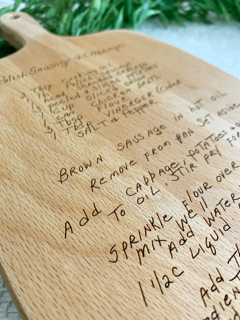Custom Handwriting Recipe Board - Image 3