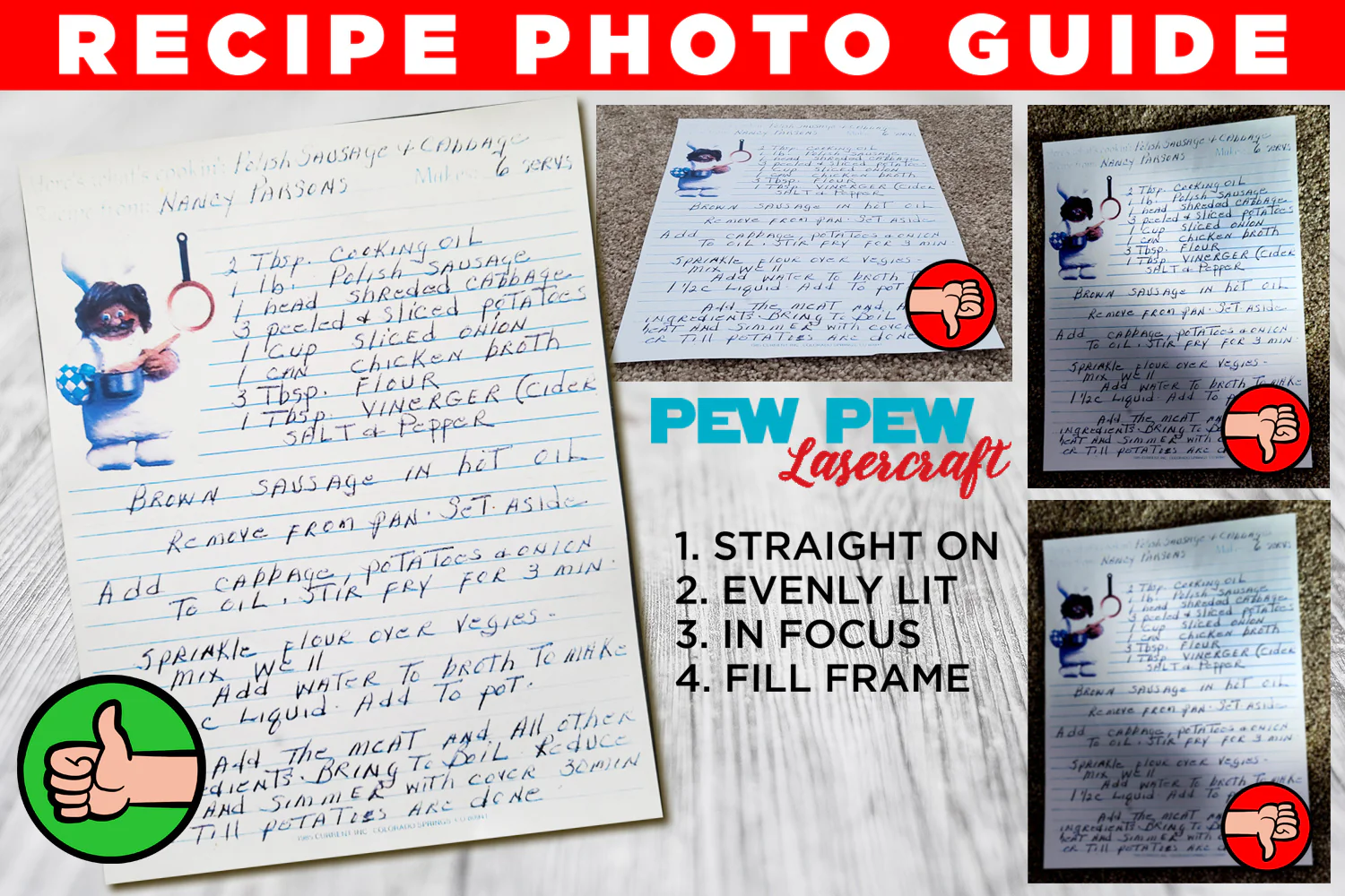 Custom Handwriting Recipe Board - Image 5