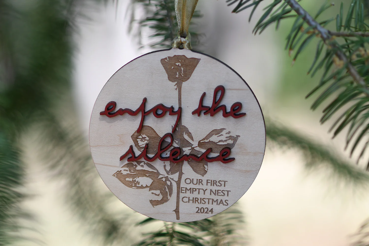 Enjoy the Silence Empty Nest Ornament - Image 2