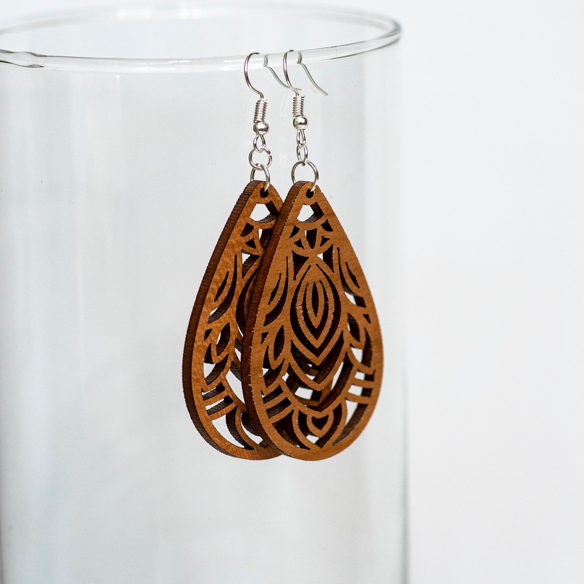 Filigree Teardrop Statement Earrings - Image 3