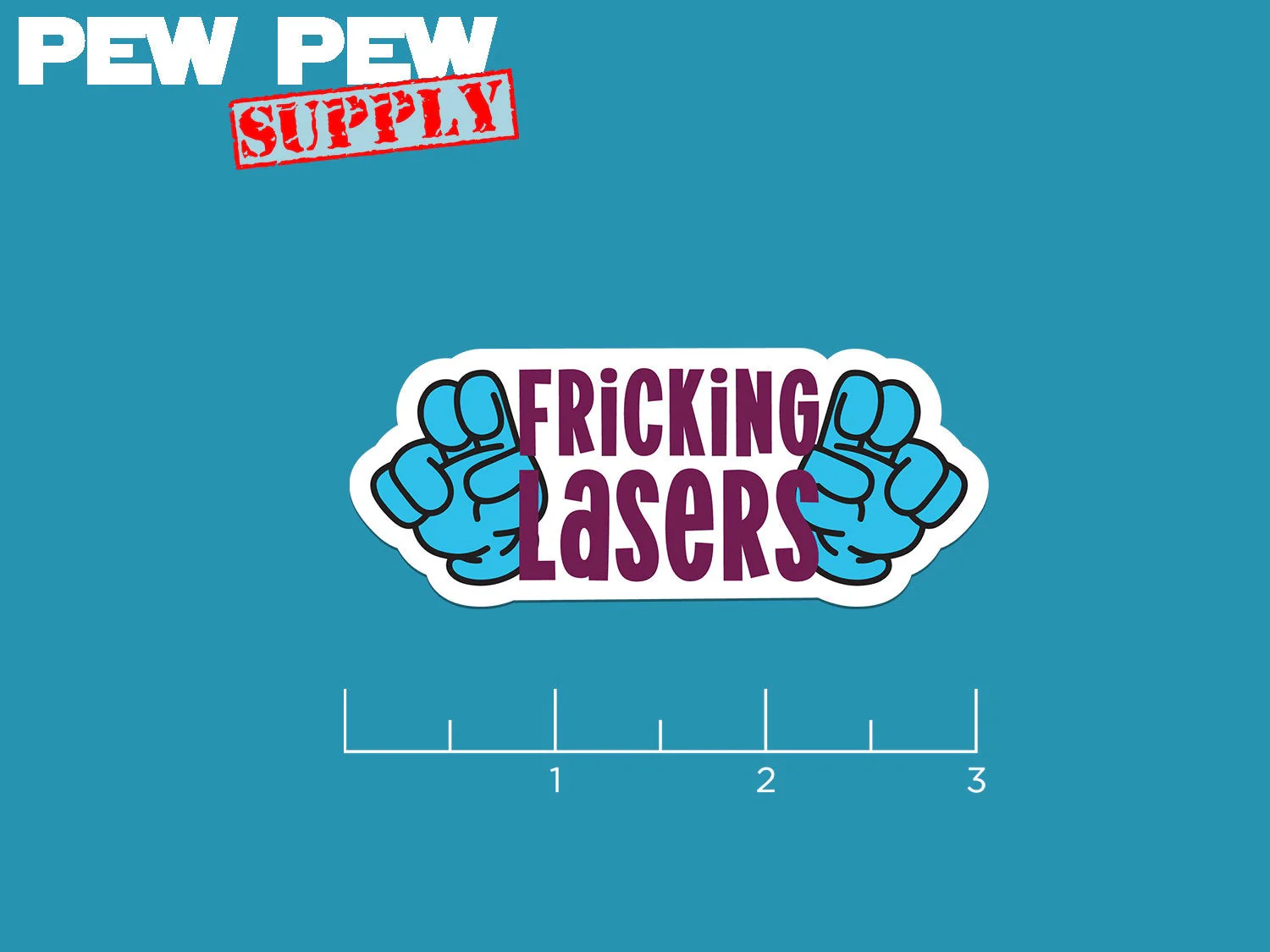 Fricking Lasers Sticker - Image 4