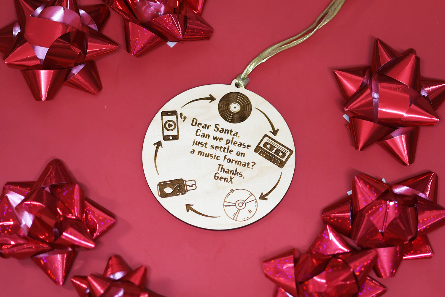 GenX Music Problems Ornament - Image 3