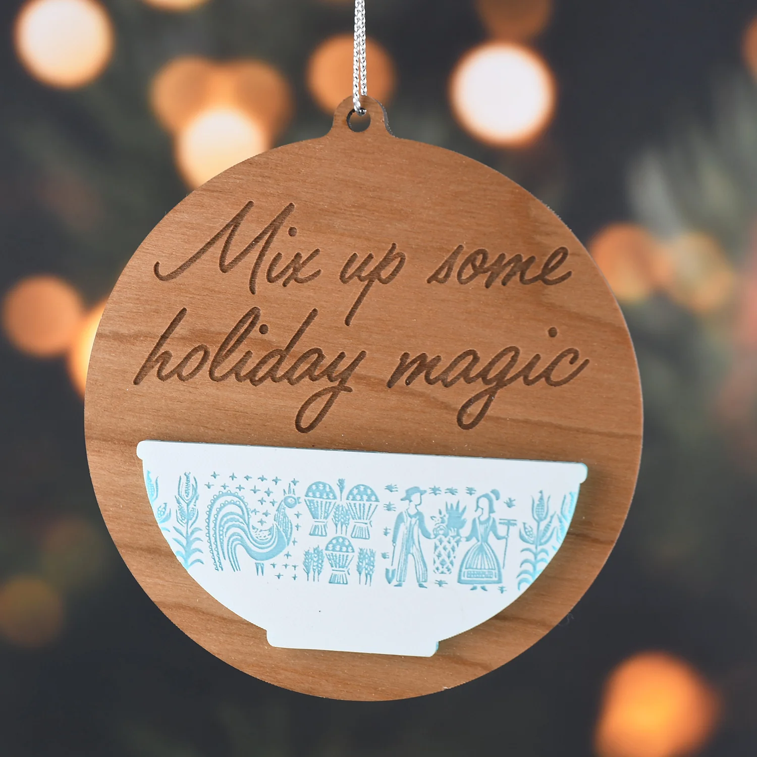 Holiday Magic Vintage Pyrex Ornament