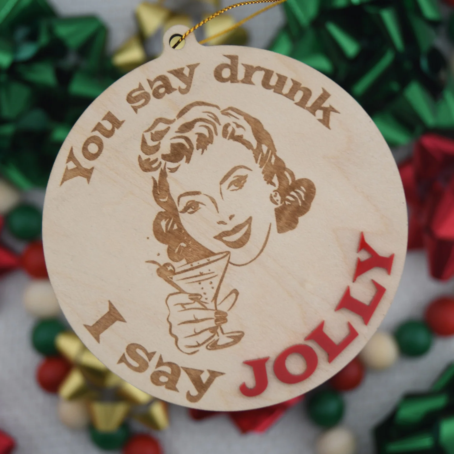 I Say Jolly Ornament