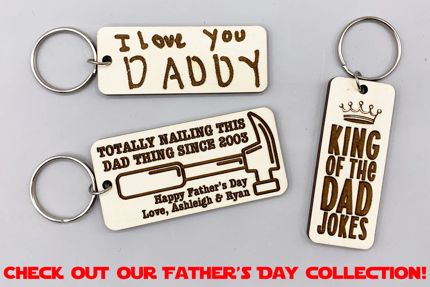 King of the Dad Jokes Keychain - Image 3