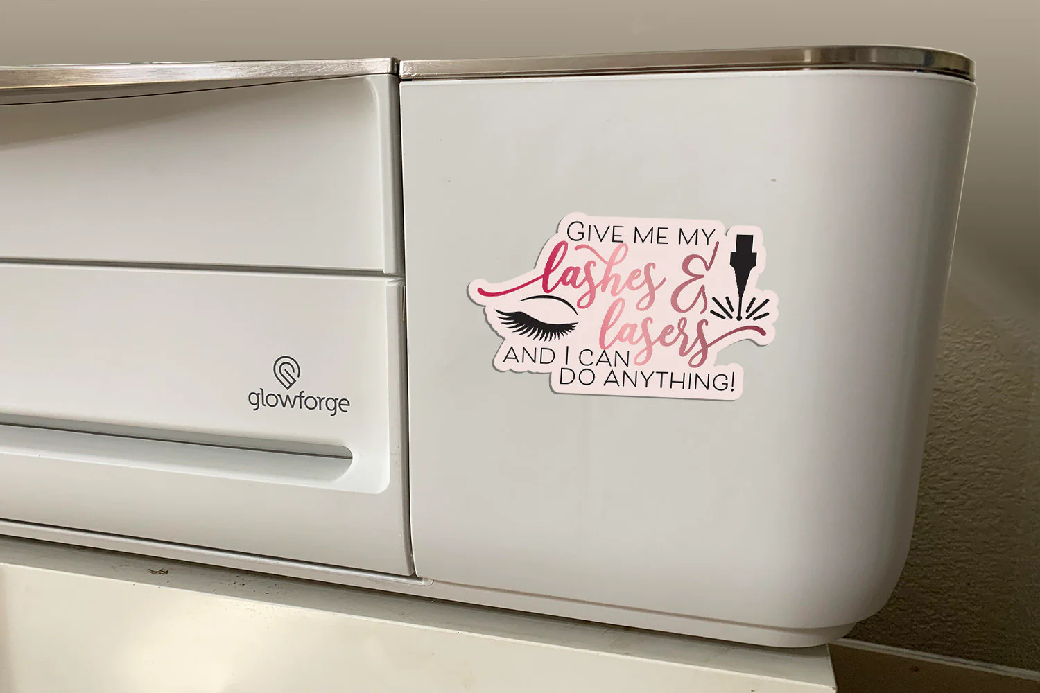 Lashes and Lasers Sticker - Image 5