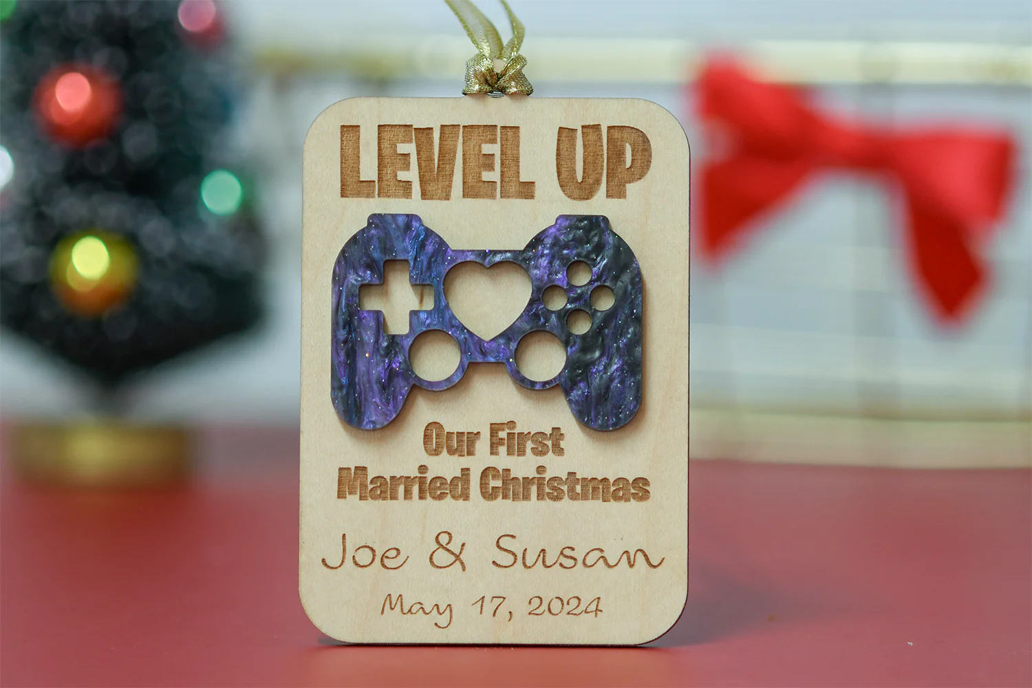 Level Up - First Married Christmas Ornament - Image 4