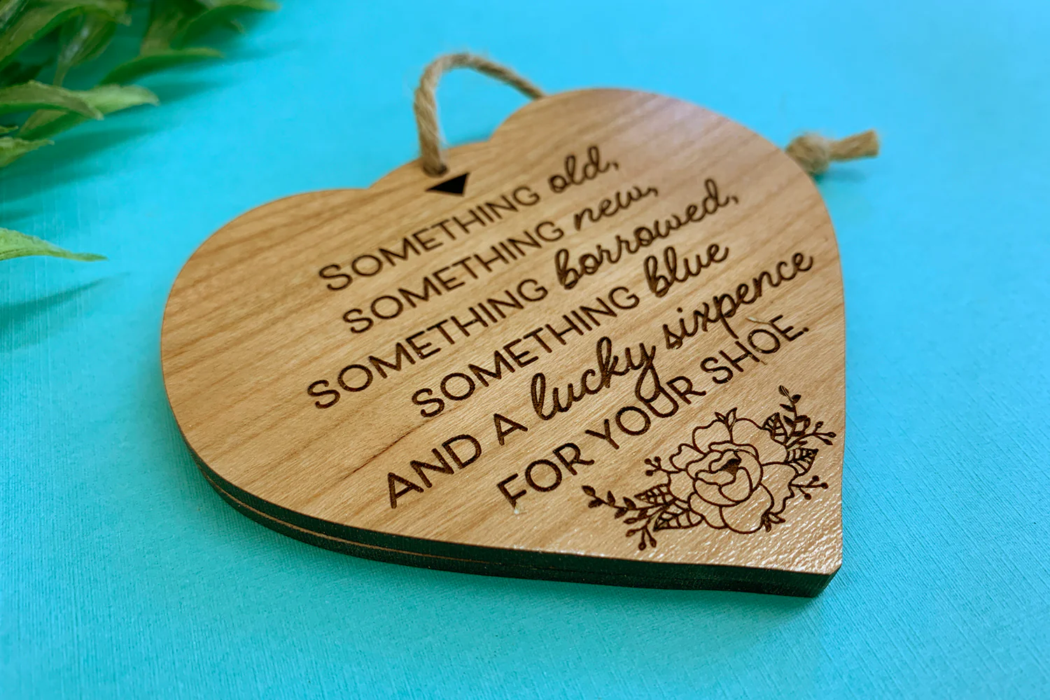 Lucky Sixpence Heirloom Ornament for Wedding - Image 4