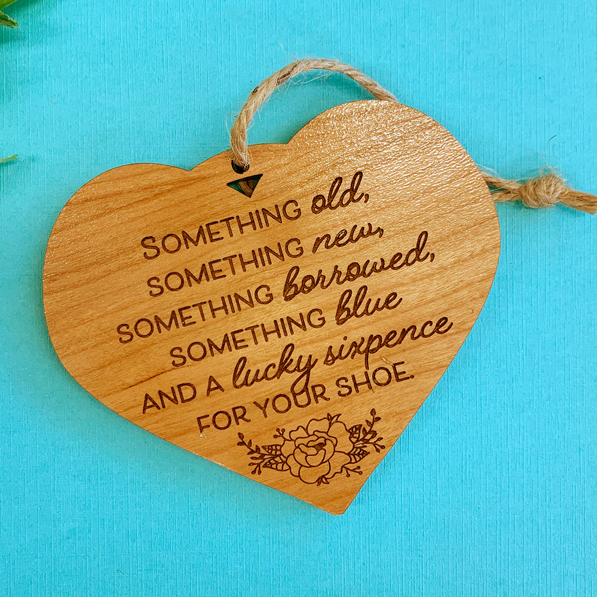 Lucky Sixpence Heirloom Ornament for Wedding - Image 6