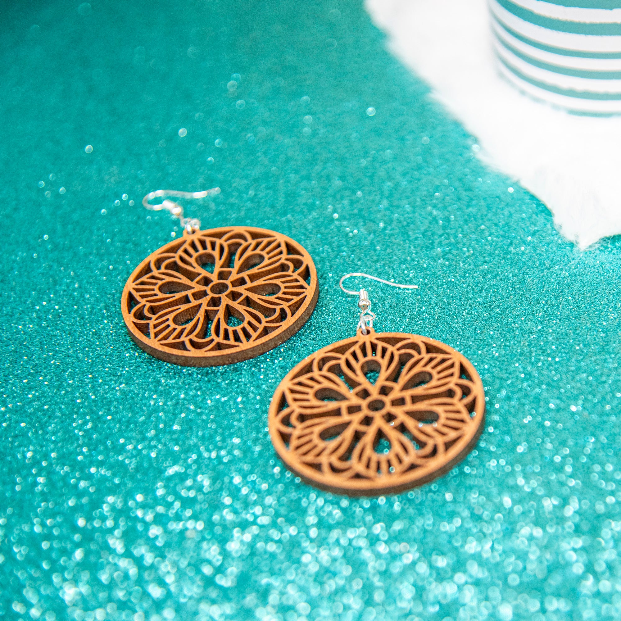 Mandala Medallion Earrings - Image 4