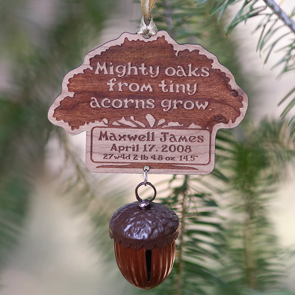 Mighty Oaks Baby's First Christmas Ornament