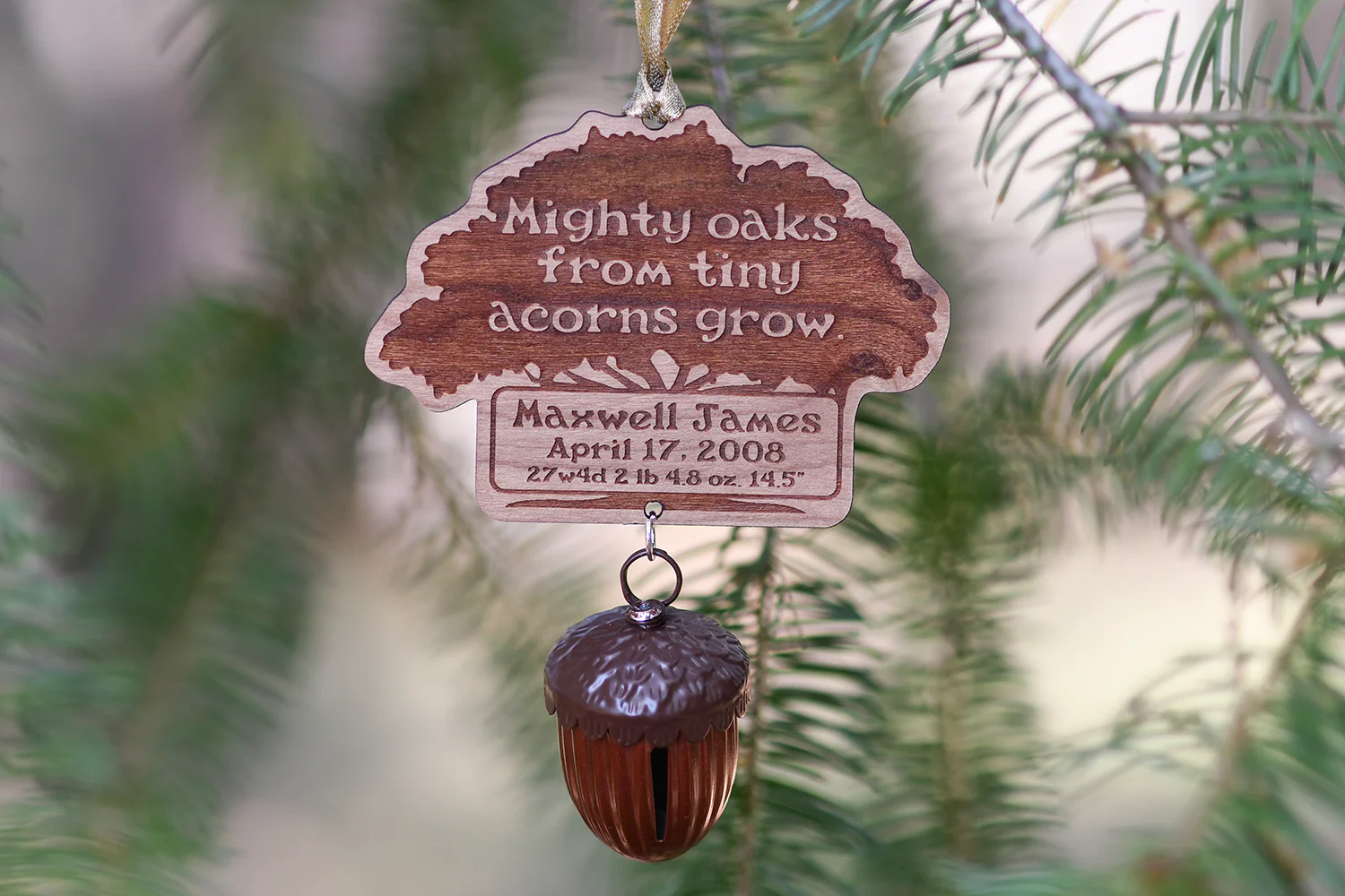 Mighty Oaks Baby's First Christmas Ornament - Image 3