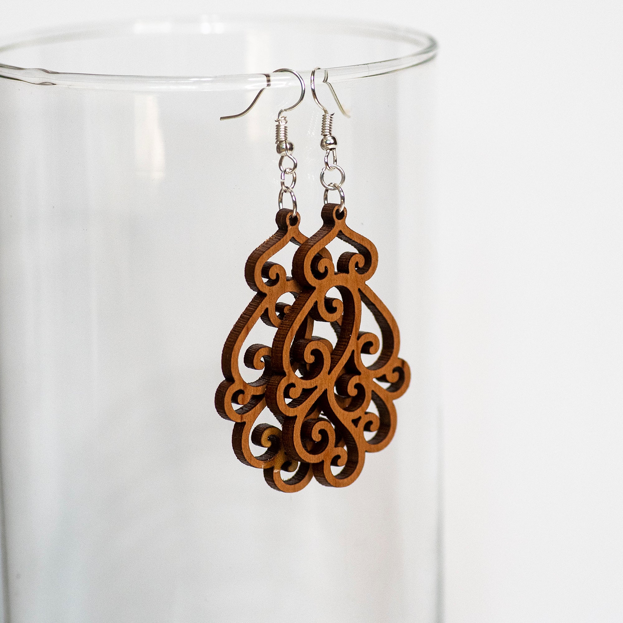 Ornate Scrollwork Earrings - Image 3