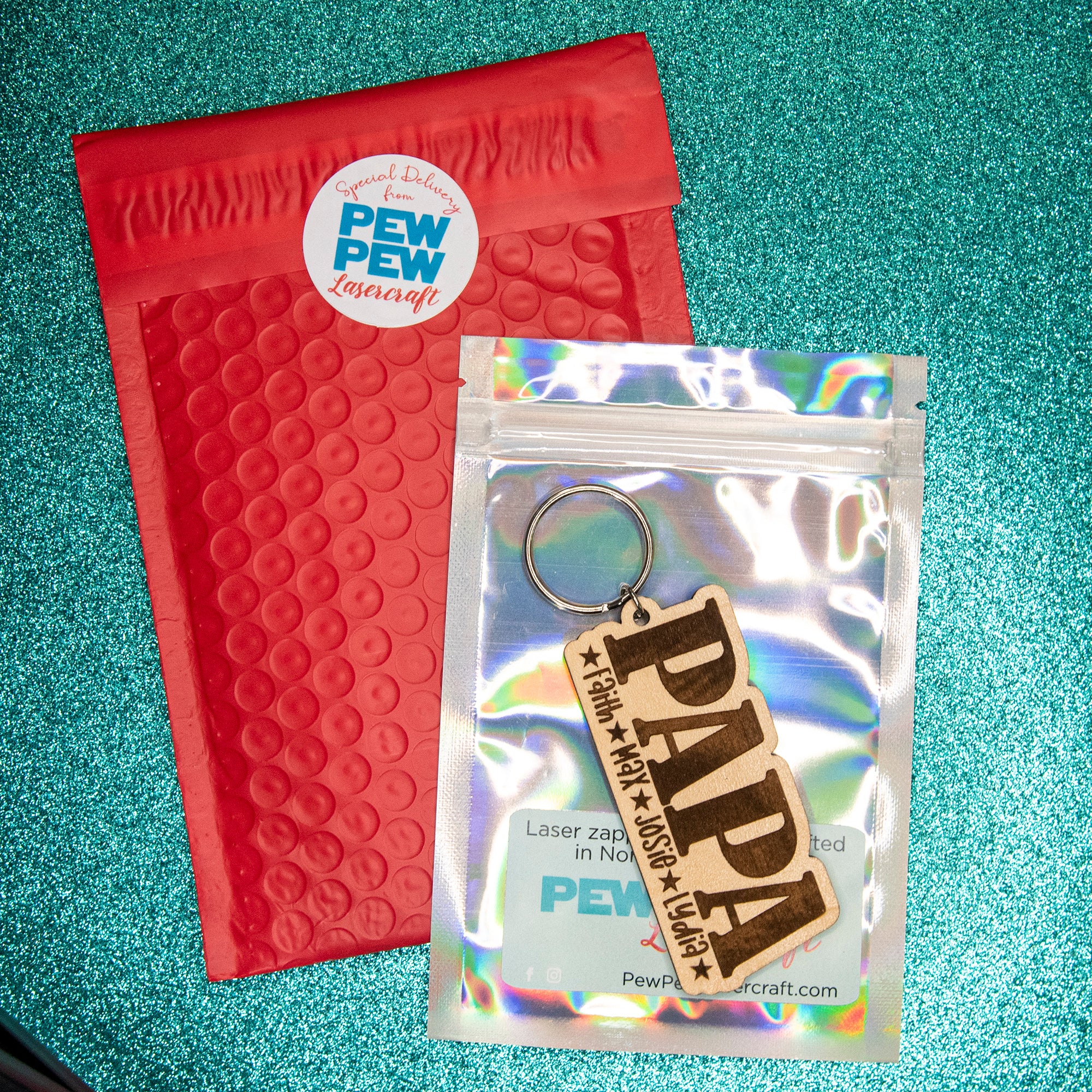 Personalized Father's Day Keychain - Image 3