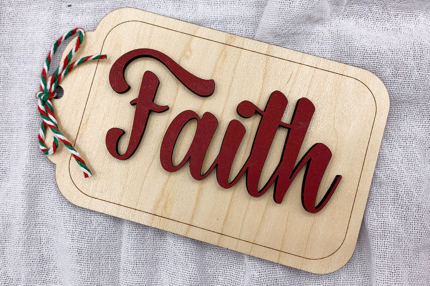 Personalized Wood Stocking Name Tag