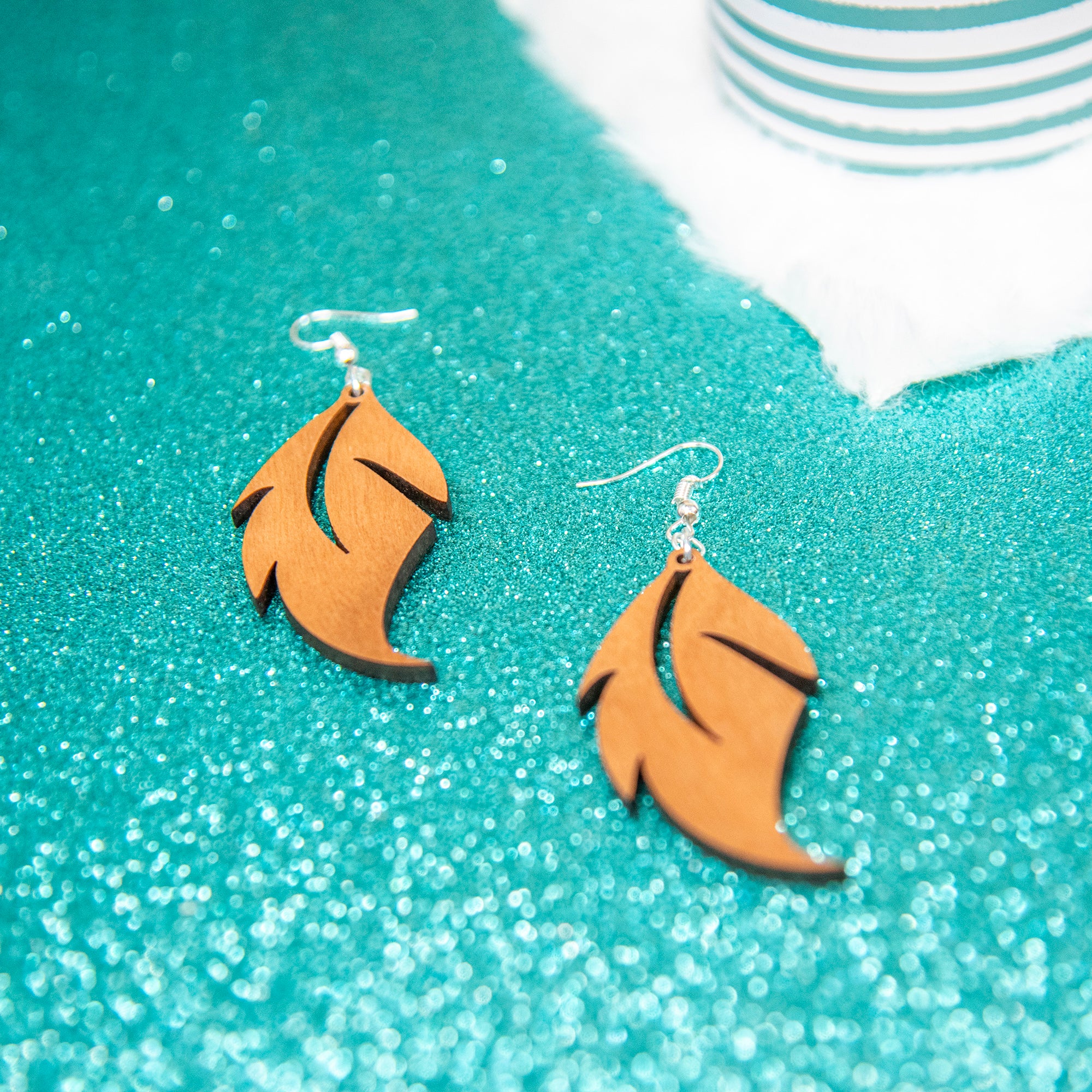 Simple Feather Earrings - Image 4
