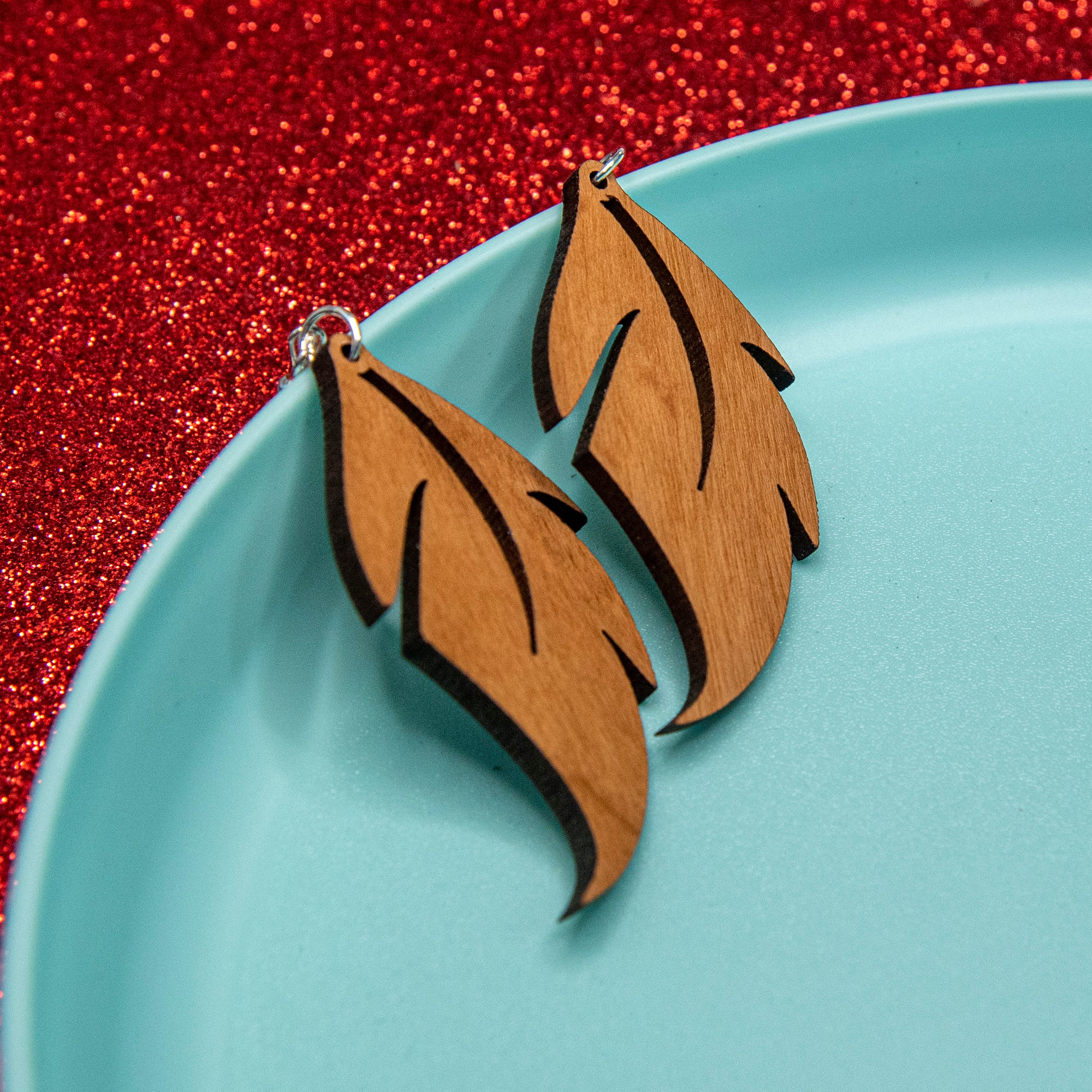 Simple Feather Earrings - Image 5
