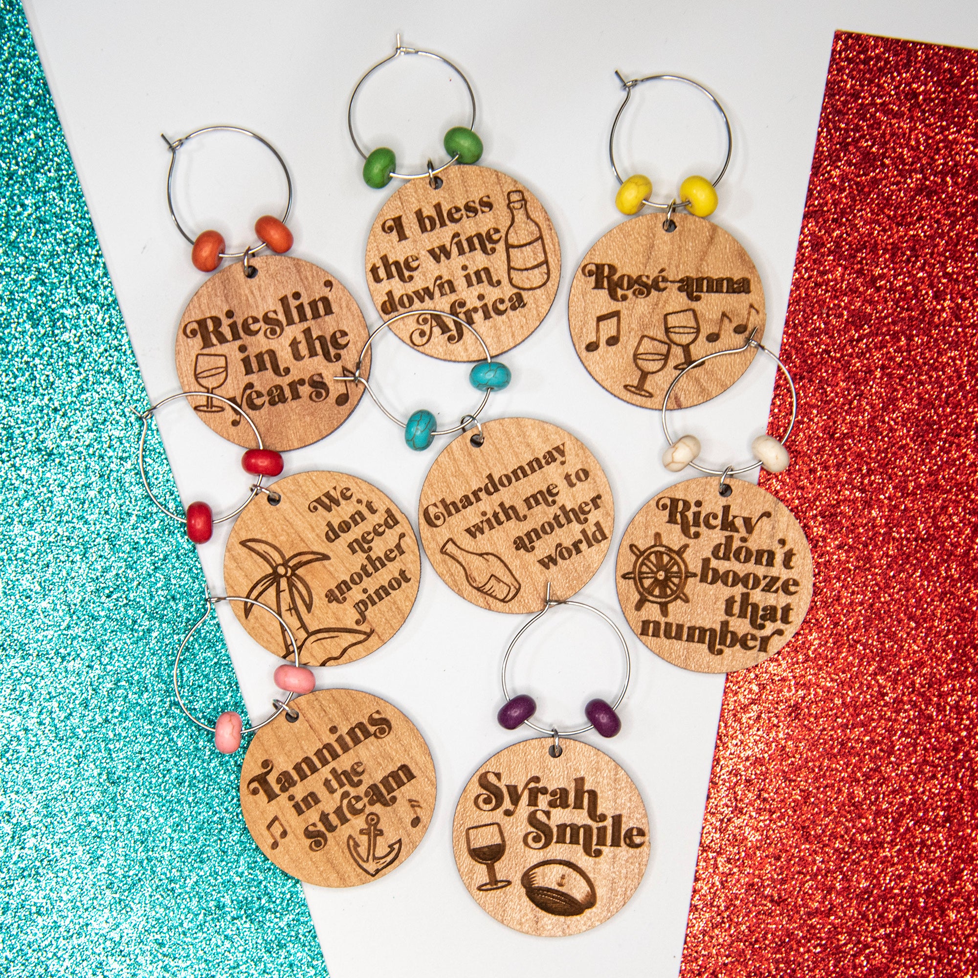 Yacht Rock Parody Wine Charms - Image 4